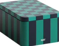 Hay Tin Container-Small-Green and dark Discount