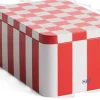 Tin Container-Small-Red and off-whi>Hay Hot
