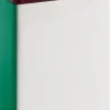 Hay Tin Container-X-Large-Off-White, burgundy and green