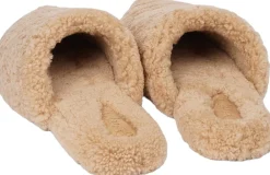 Lovelies TIRICH MIR - SHEARLING CLOSED SLIPPERS Warm taupe Online