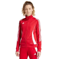 adidas Tiro 24 Full Zip Trænings Trøje R&oslash;d Clearance