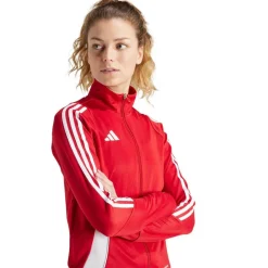 adidas Tiro 24 Full Zip Trænings Trøje R&oslash;d Clearance