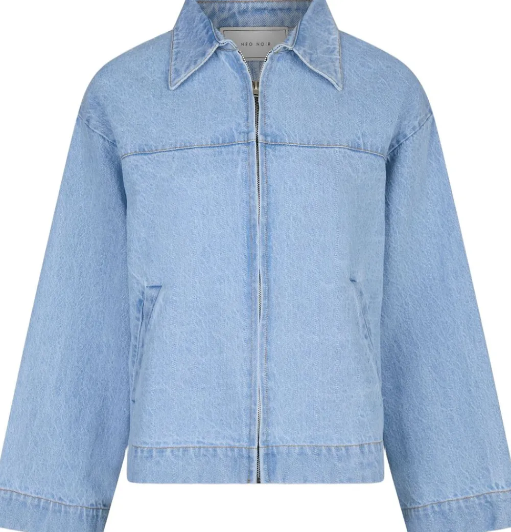 Neo Noir Titan Denim Jacket Light blue Hot