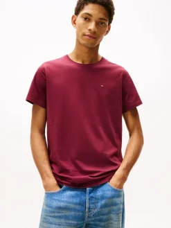 Tommy Hilfiger TJM XSLIM JERSEY TEE EXT Red wine Sale