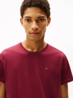 Tommy Hilfiger TJM XSLIM JERSEY TEE EXT Red wine Sale