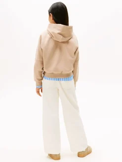 Tommy Hilfiger TONAL CREST HOODIE Malted milk