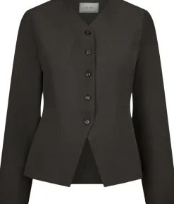 Neo Noir Toots Structure Blouse Dark grey Discount