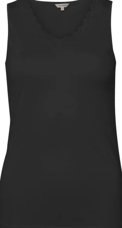 Lady Avenue Top m. blonder Sort Discount