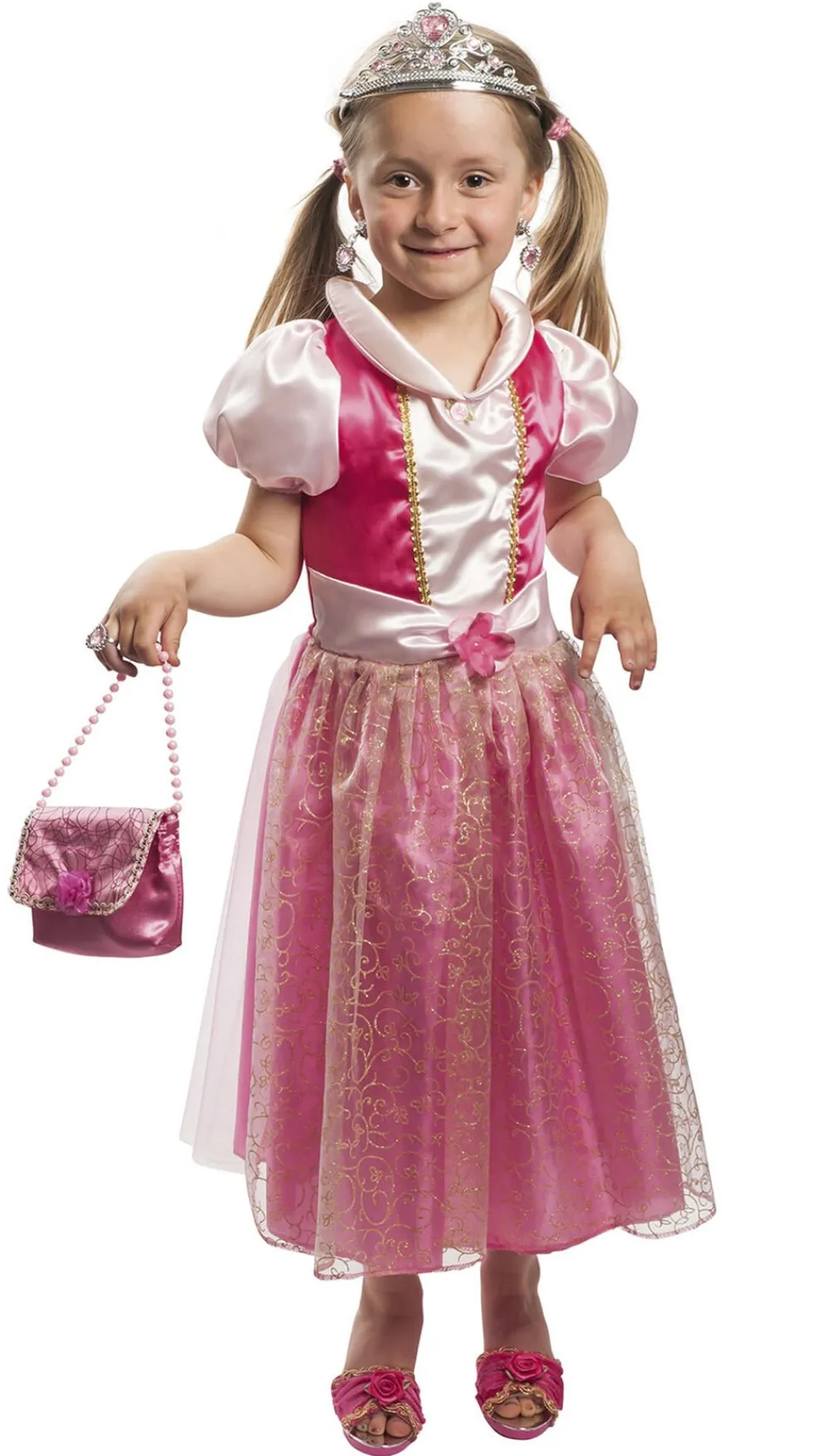 Tornerose eventyrkjole felt) Str 4-7 år>4-GIRLZ New