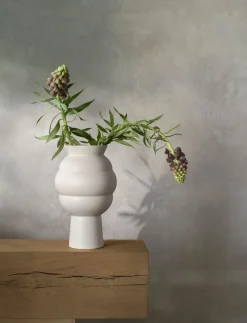 Knabstrup Keramik Tortus Archie vase No4 white