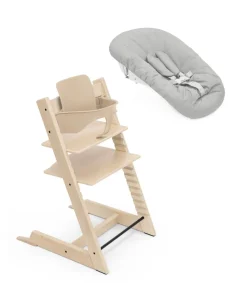 Børn Stokke Tripp Trapp� Stol Natur + Babyset + Newborn Set Grey