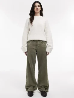 Topshop TSEMBER LR DNM JEANS GR Medium green denim