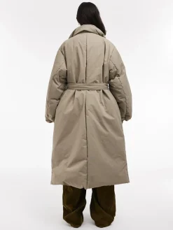 Topshop TSJULIA BELTED PUFFER JACKET Beige Outlet