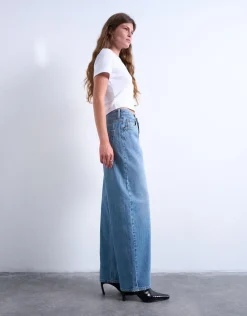 Dame Topshop TSLOWRIE LR BAGGY DNM JEANS MB