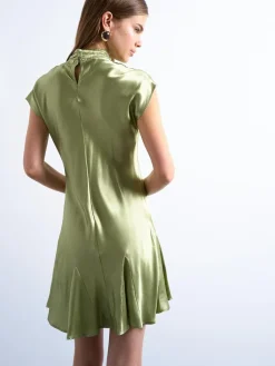 TSMILLA SS O-NECK MINI DRESS WVN>Topshop Hot