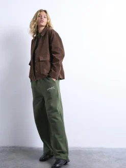 Dame Topshop TSPALOMA EMB JOGGERS JSR - COTTON