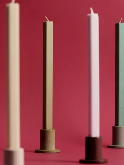 Hay Tube Candleholder Concrete-Small