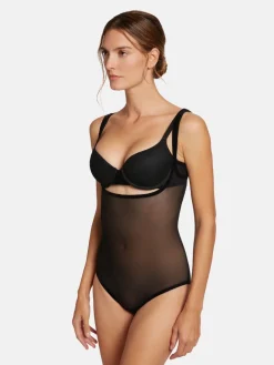 Wolford Tulle Forming Body Black Outlet