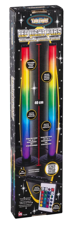 TWIN RGB NEON STICKS 40cm>Lamper og disco lys Outlet