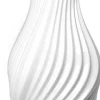 Twist Vase H18 cm hvid porcelæn>Kähler Online