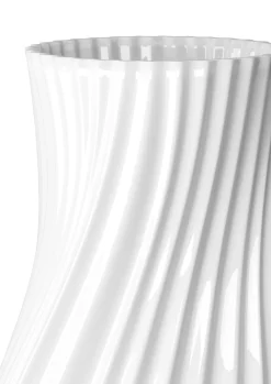 Twist Vase H31 cm hvid porcelæn>Kähler Discount