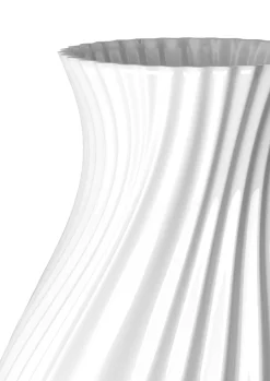 Kähler Twist Vase H25 cm hvid porcelæn
