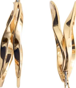 Twisted hoop earrings>MANGO Discount