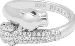Twisted Sterling Panther Ring>Nialaya Clearance