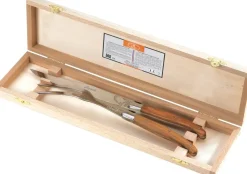 Jean Dubost Udskærersæt træ lukket træ-æske Laguiole Clearance