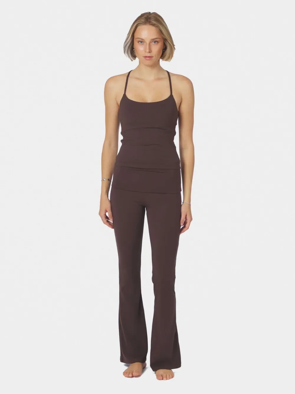 Neo Noir Ulianna Leggings Pants Chocolate brown Clearance