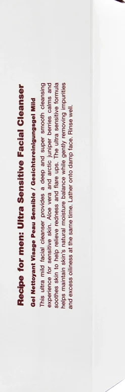 Recipe For Men Ultra Sensitive Facial Cleanser 100 ml. Best