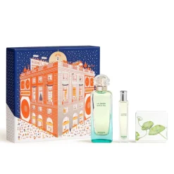 HERMÈS UN JARDIN SUR LE NIL EDT SET 100ML + 15ML + SOAP50GR FEH25