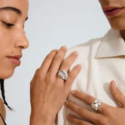 Pilgrim UNFOLD ring silver-plated