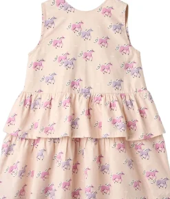 Copenhagen Colors DRESS W. RUFFLE & BOW Unicorn Online