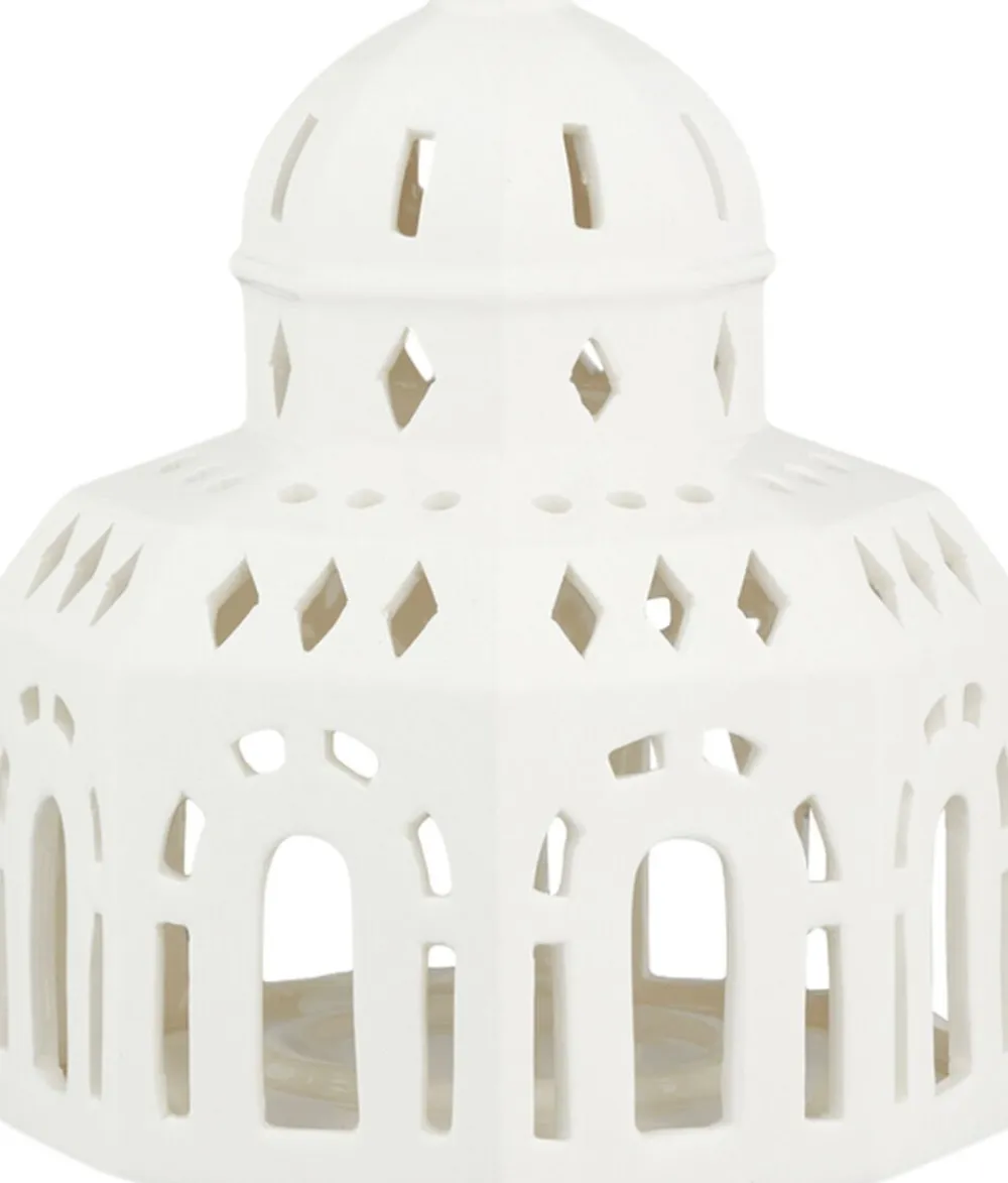 Kähler Urbania lyshus Glassalen hvid