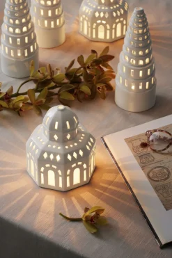 Kähler Urbania lyshus Glassalen hvid