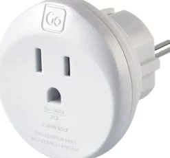 Go Travel USA-EU Adaptor White Best