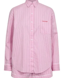 Calvin Klein V DAY POPLIN SET 19471 trail stripe+pink essence Hot