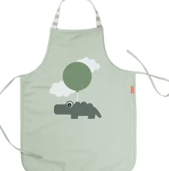 Børn Done by Deer Vandtæt børneforklæde Happy clouds Grøn