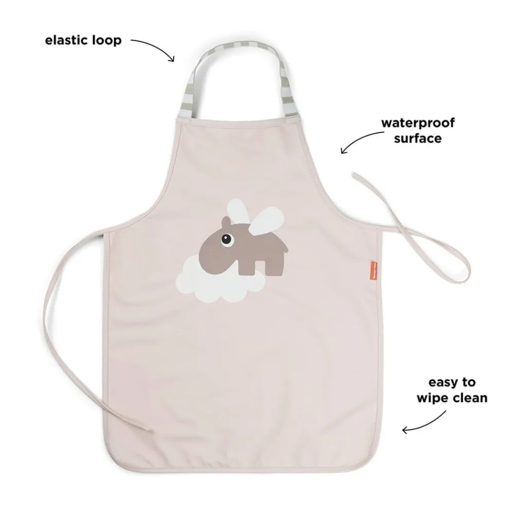 Done by Deer Vandtæt børneforklæde Happy clouds Pudder Outlet