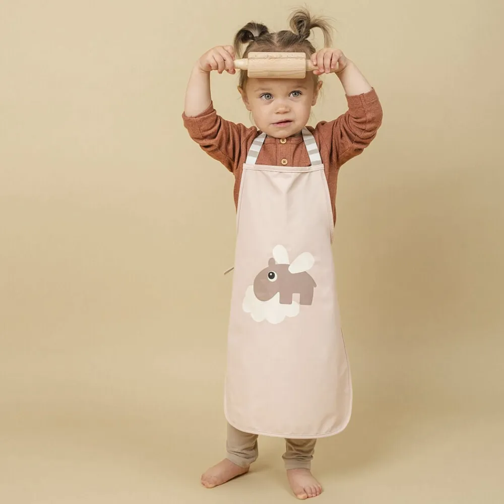 Done by Deer Vandtæt børneforklæde Happy clouds Pudder Outlet