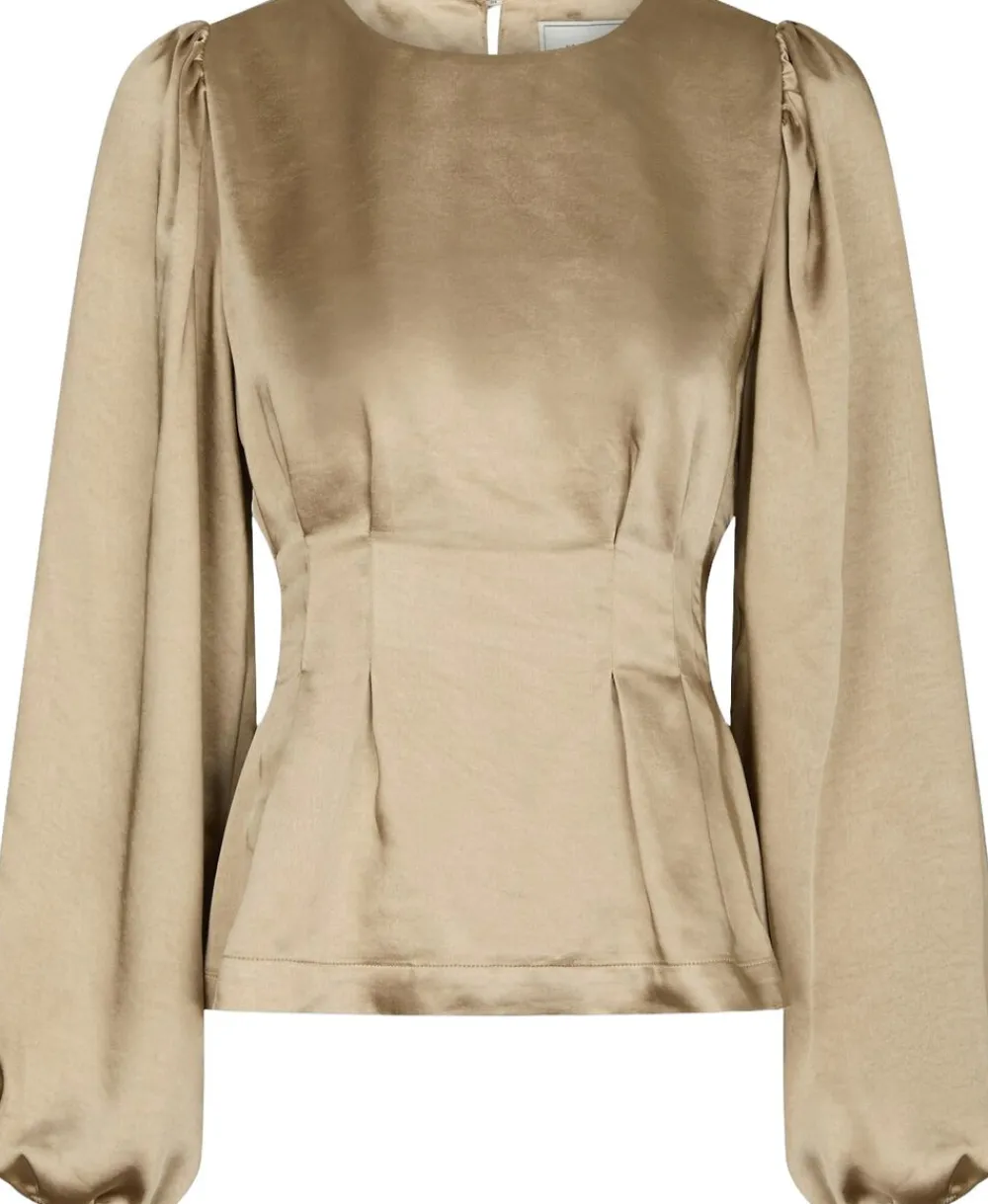 Vanya Crushed Sateen Blouse>Neo Noir Outlet