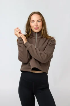Dame Girlfriend Collective Vega Half Zip Sweatshirt