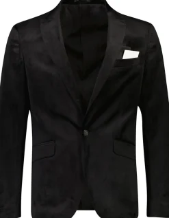 Lindbergh Velvet blazer Sort Hot