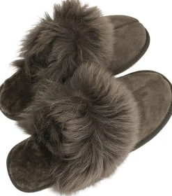 Lovelies VIGRA - SHEARLING SLIPPERS Army Best