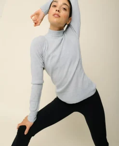 Vilda turtleneck cashmere blend sweater - Clear><noscript><img width=