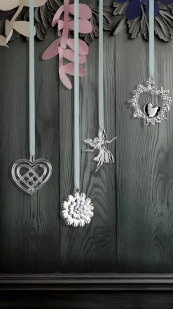 Rosendahl Vildt hjerte H8 forsølvet