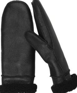 Dame Lovelies VINSON - MITTENS - SHEEP SKIN WITH CURLY SHEARLING AROUND TH
