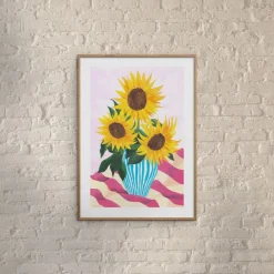 Poster & Frame VIOLETS PRINT HOUSE - Sunflowers Flerfarvet New