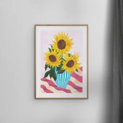 Poster & Frame VIOLETS PRINT HOUSE - Sunflowers Flerfarvet New